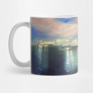 View of the Port of Livorno in the evening Mug